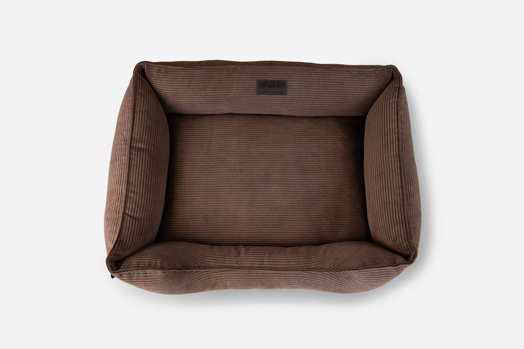 Chester & Lee | Milk Chocolate Sleeper Dog Bed by Chester & Lee