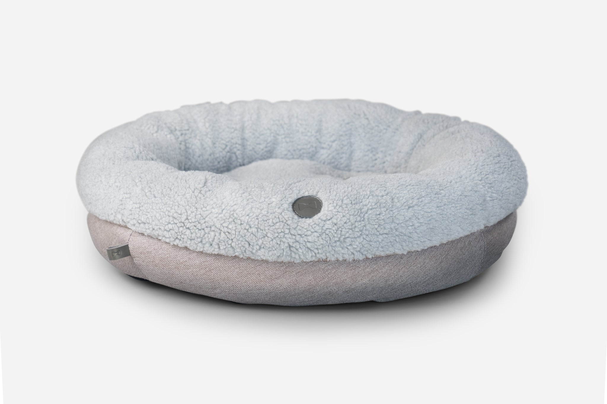 Chester & Lee | Furry Gray Donut Dog Bed by Chester & Lee