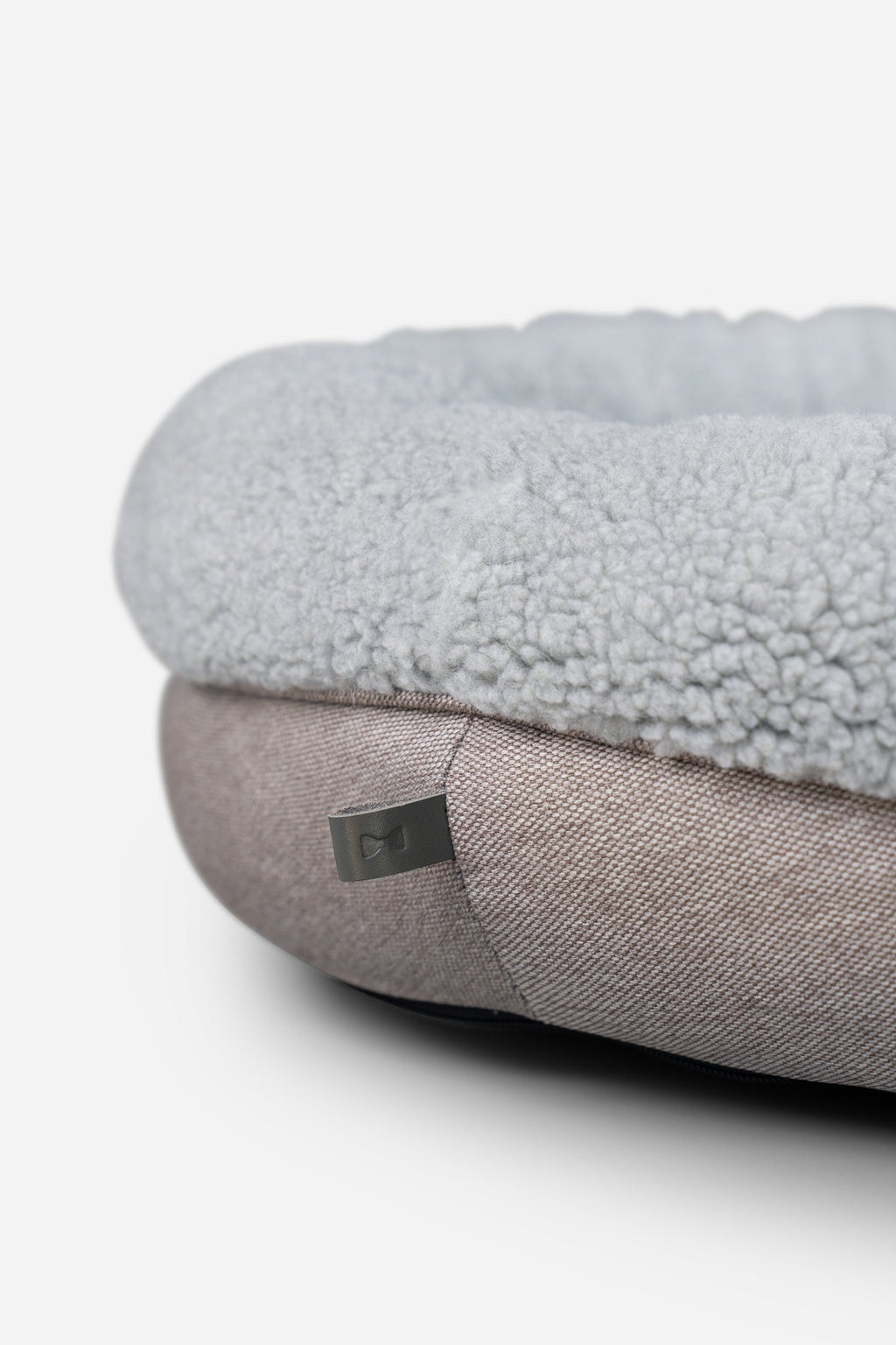 Chester & Lee | Furry Gray Donut Dog Bed by Chester & Lee