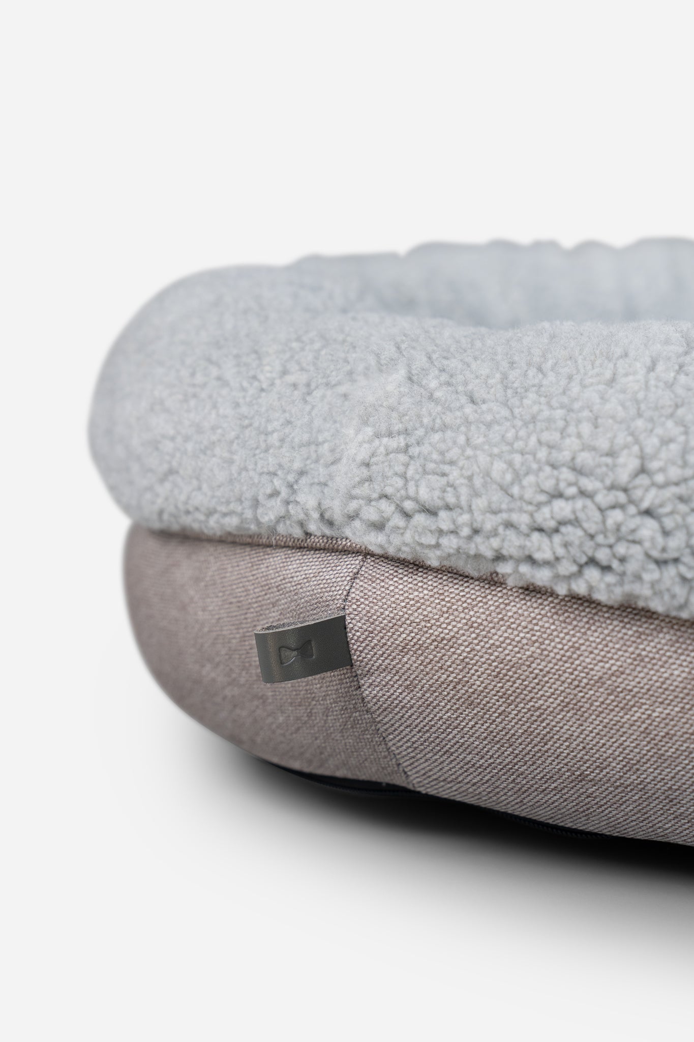 Chester & Lee | Furry Gray Donut Dog Bed by Chester & Lee
