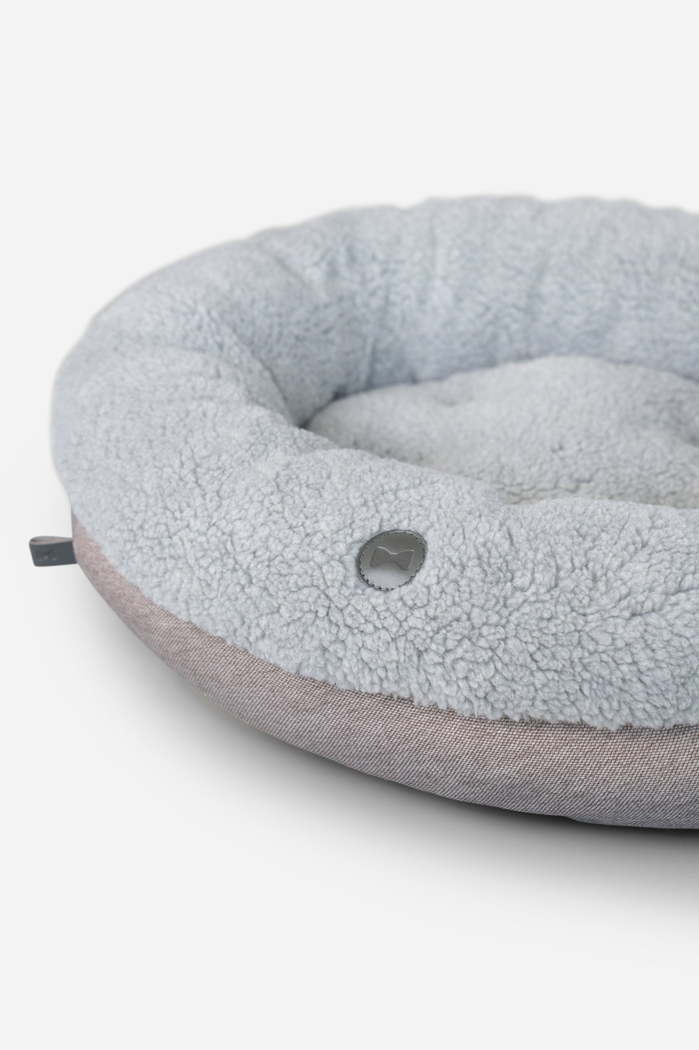 Chester & Lee | Furry Gray Donut Dog Bed by Chester & Lee