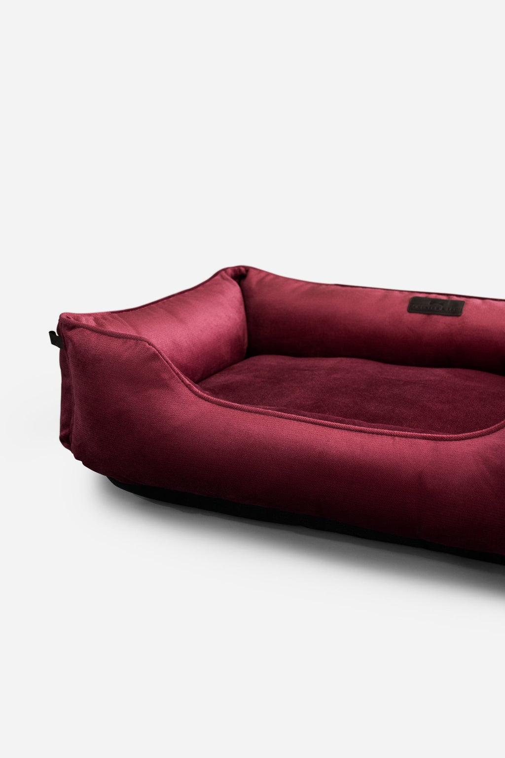 Chester & Lee | Vibrant Velvet Sleeper Dog Bed Wine by Chester & Lee