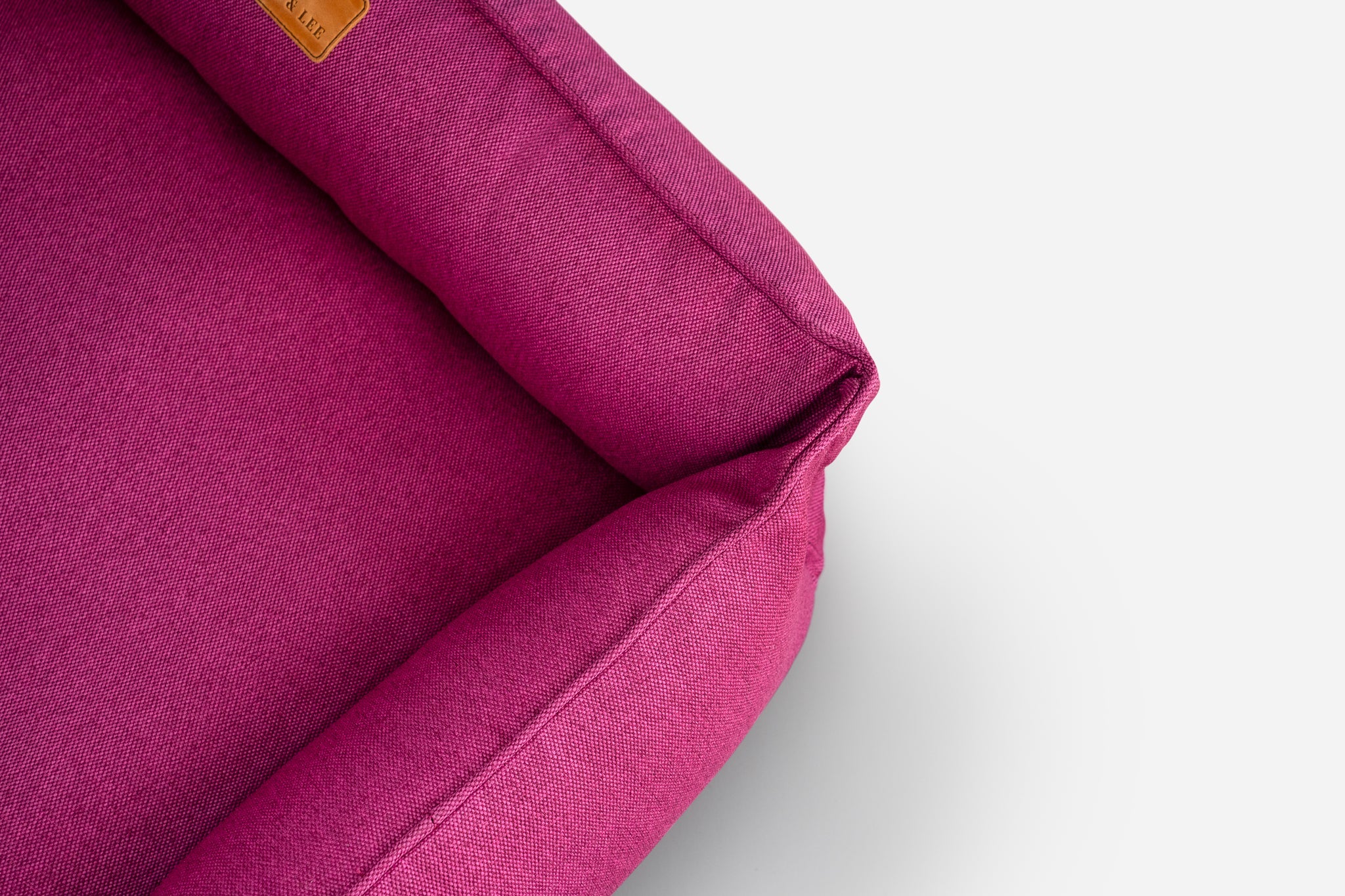 Chester & Lee | Cotton Sleeper Dog Bed Berry Pink by Chester & Lee