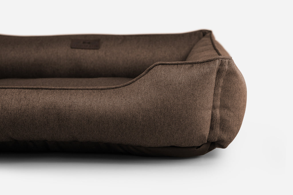 Chester & Lee | Cotton Sleeper Dog Bed Brown by Chester & Lee