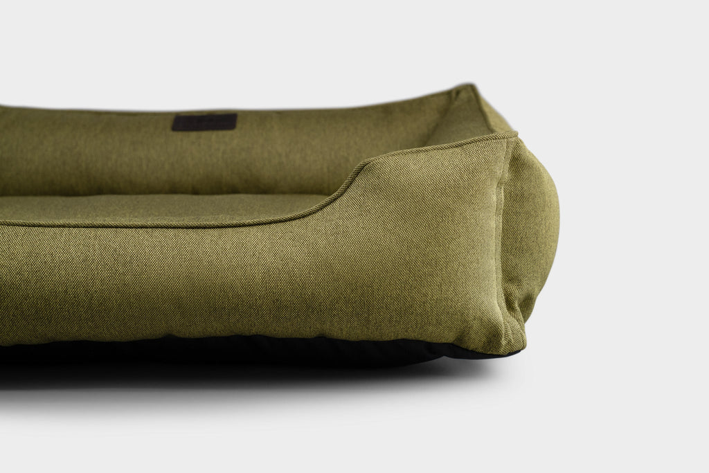 Chester & Lee | Cotton Sleeper Dog Bed Olive by Chester & Lee