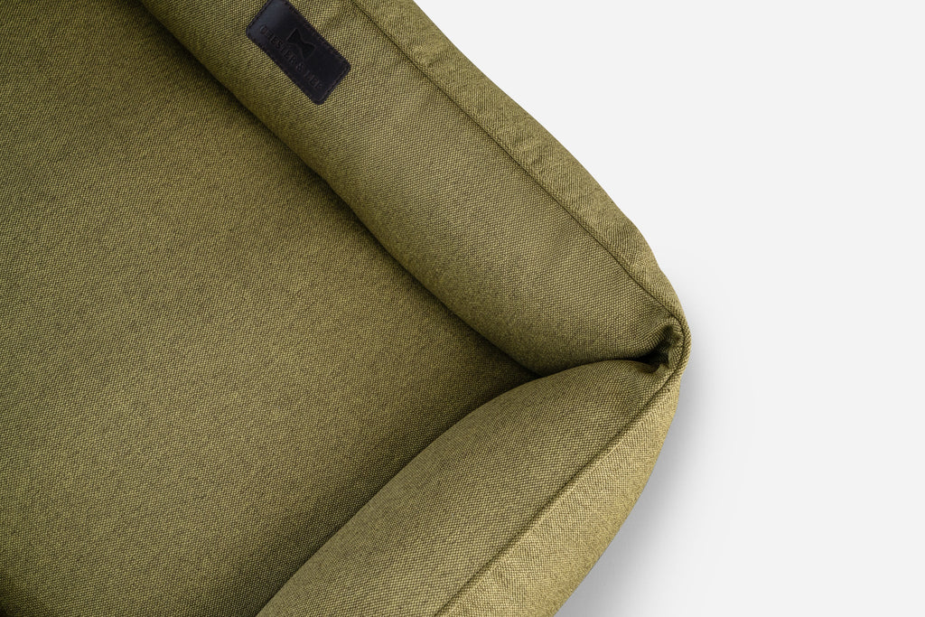Chester & Lee | Cotton Sleeper Dog Bed Olive by Chester & Lee