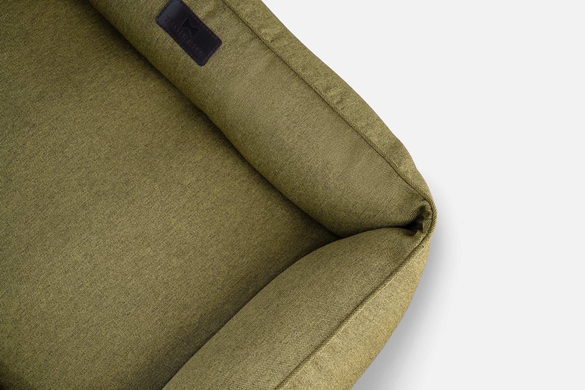 Chester & Lee | Cotton Sleeper Dog Bed Olive by Chester & Lee