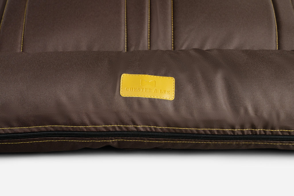 Chester & Lee | Waterproof Lounger Dog Bed Brown by Chester & Lee