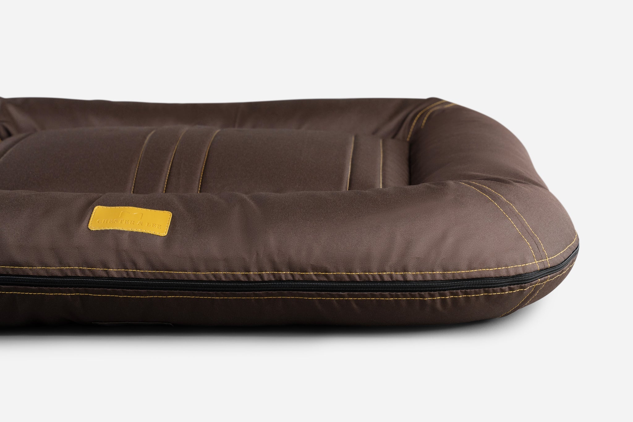 Chester & Lee | Waterproof Lounger Dog Bed Brown by Chester & Lee