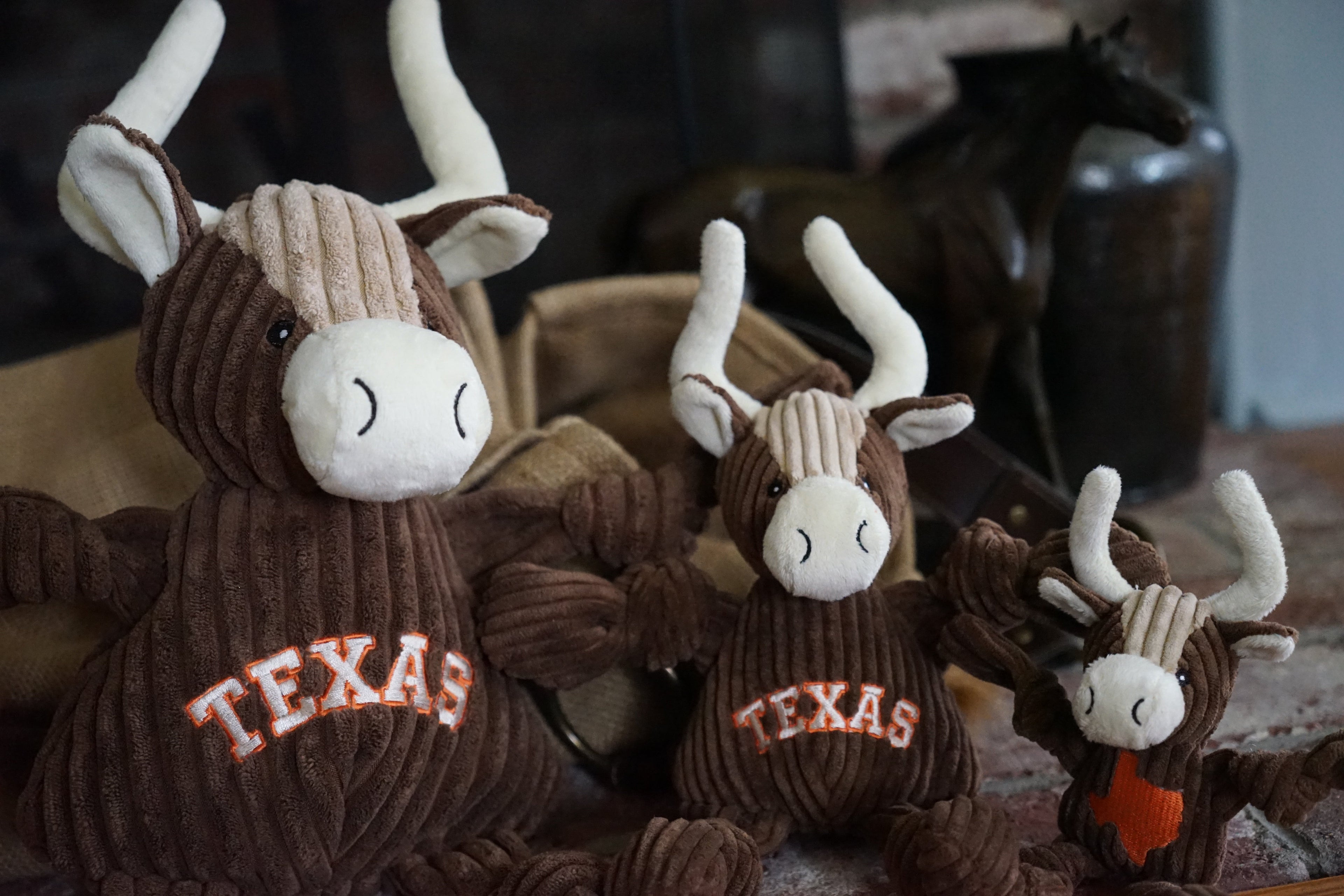 Texas Longhorn Knottie® Plush Dog Toy by HuggleHounds