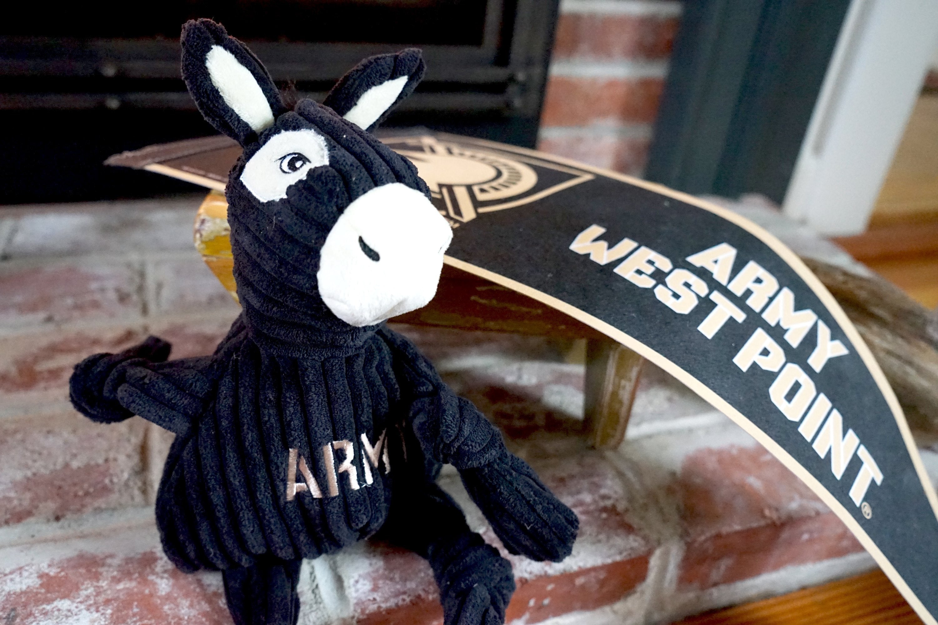 NCAA U.S. Military Academy, Army Mule Knottie® Plush Dog Toy by HuggleHounds
