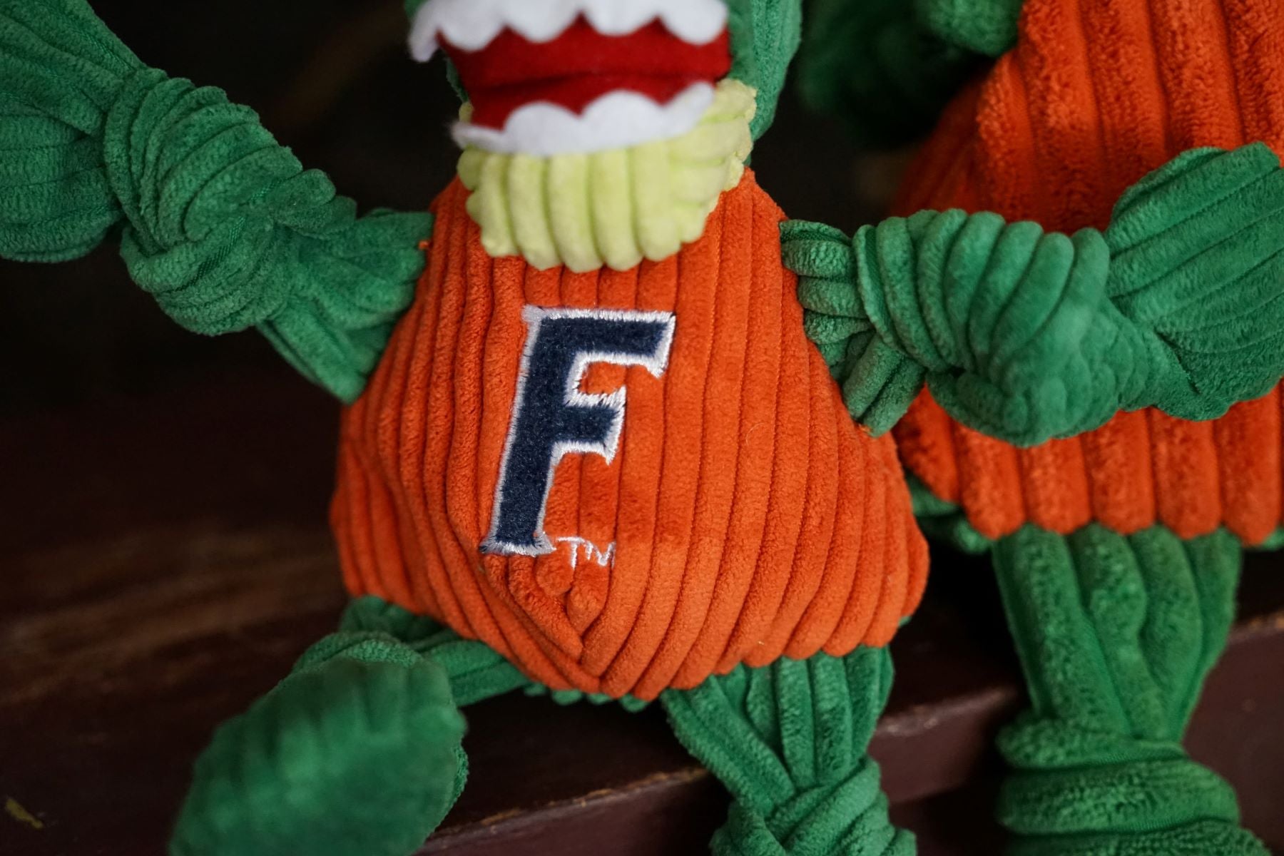 NCAA University of Florida - Albert Gator Knottie® Plush Dog Toy by HuggleHounds
