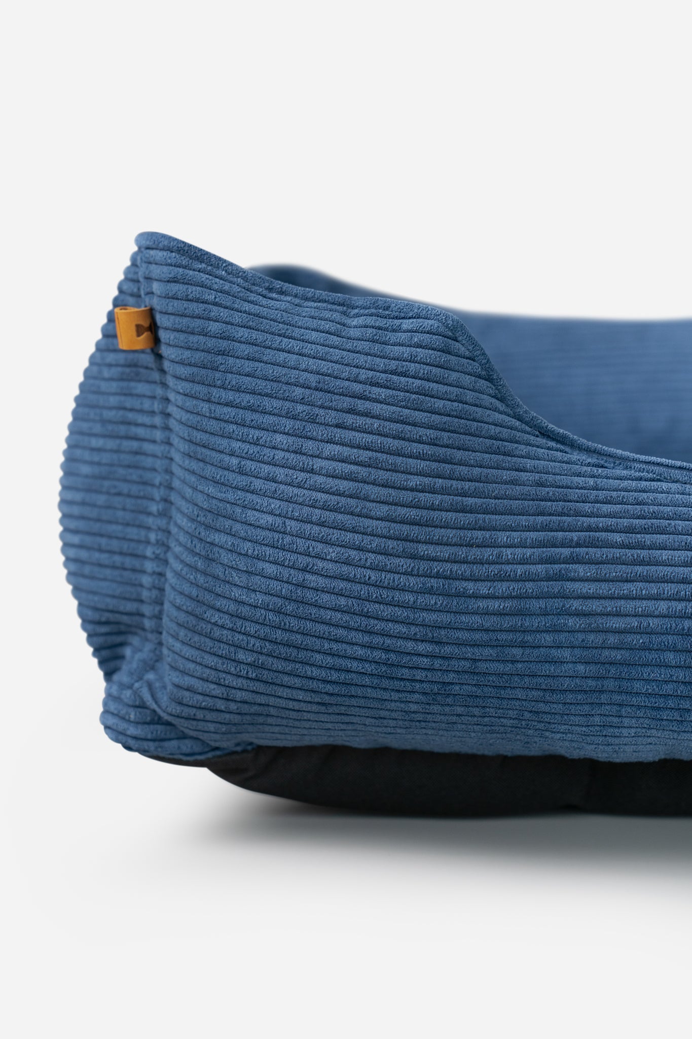 Chester & Lee | Fancy Corduroy Sleeper Dog Bed Blue by Chester & Lee