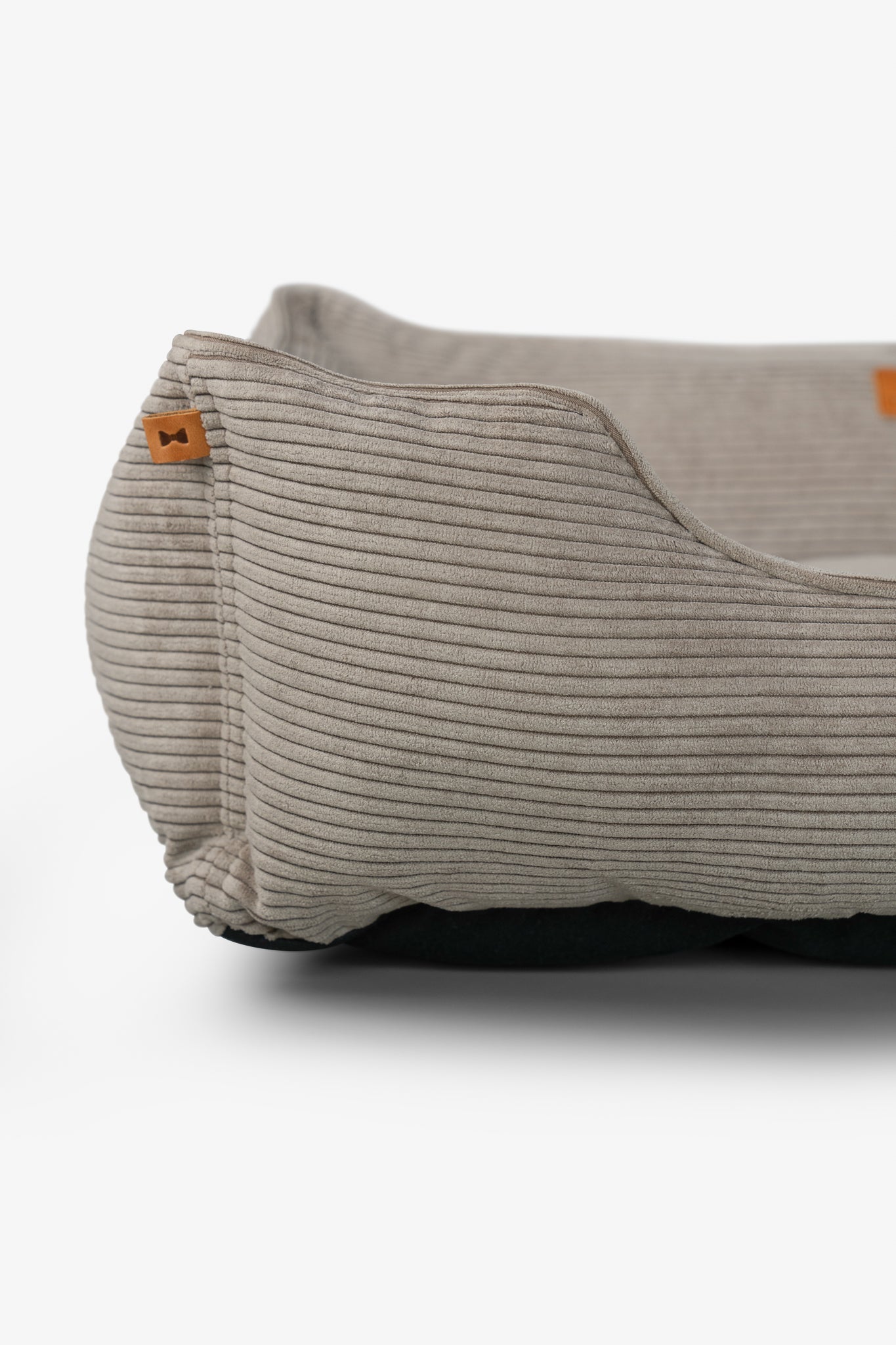 Chester & Lee | Fancy Corduroy Sleeper Dog Bed Taupe by Chester & Lee