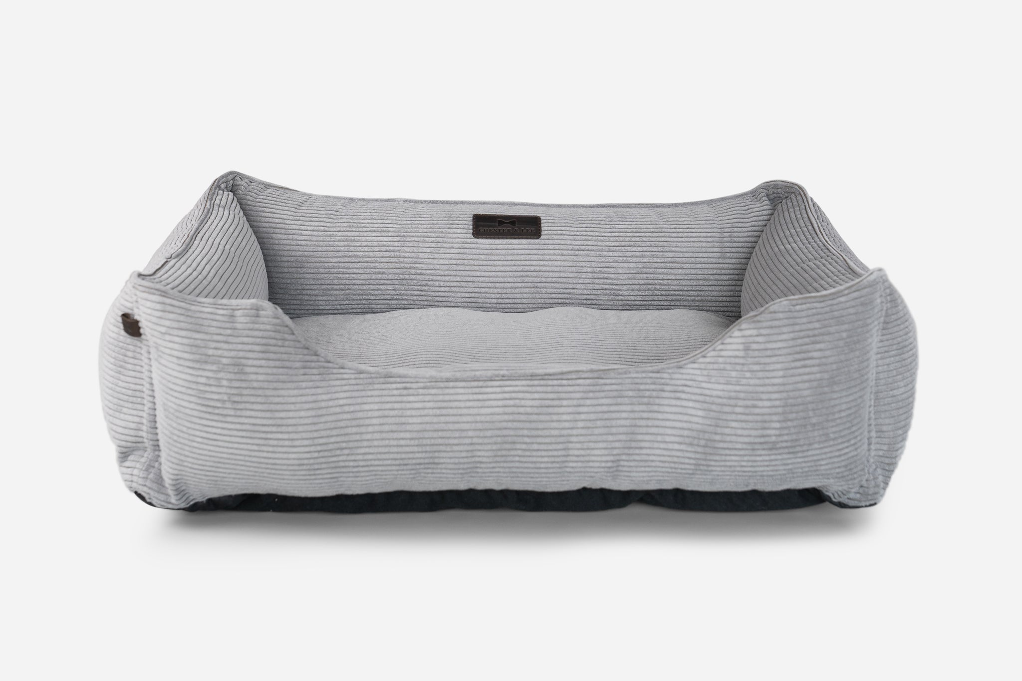 Chester & Lee | Fancy Corduroy Sleeper Dog Bed Gray by Chester & Lee