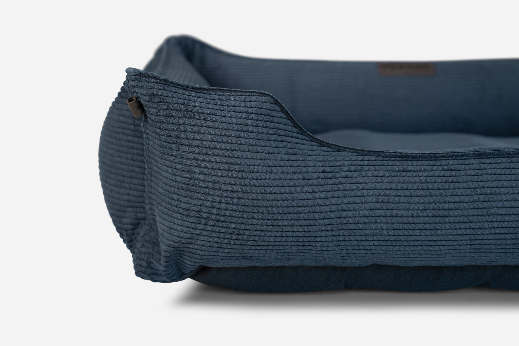 Chester & Lee | Fancy Corduroy Sleeper Dog Bed Graphite by Chester & Lee