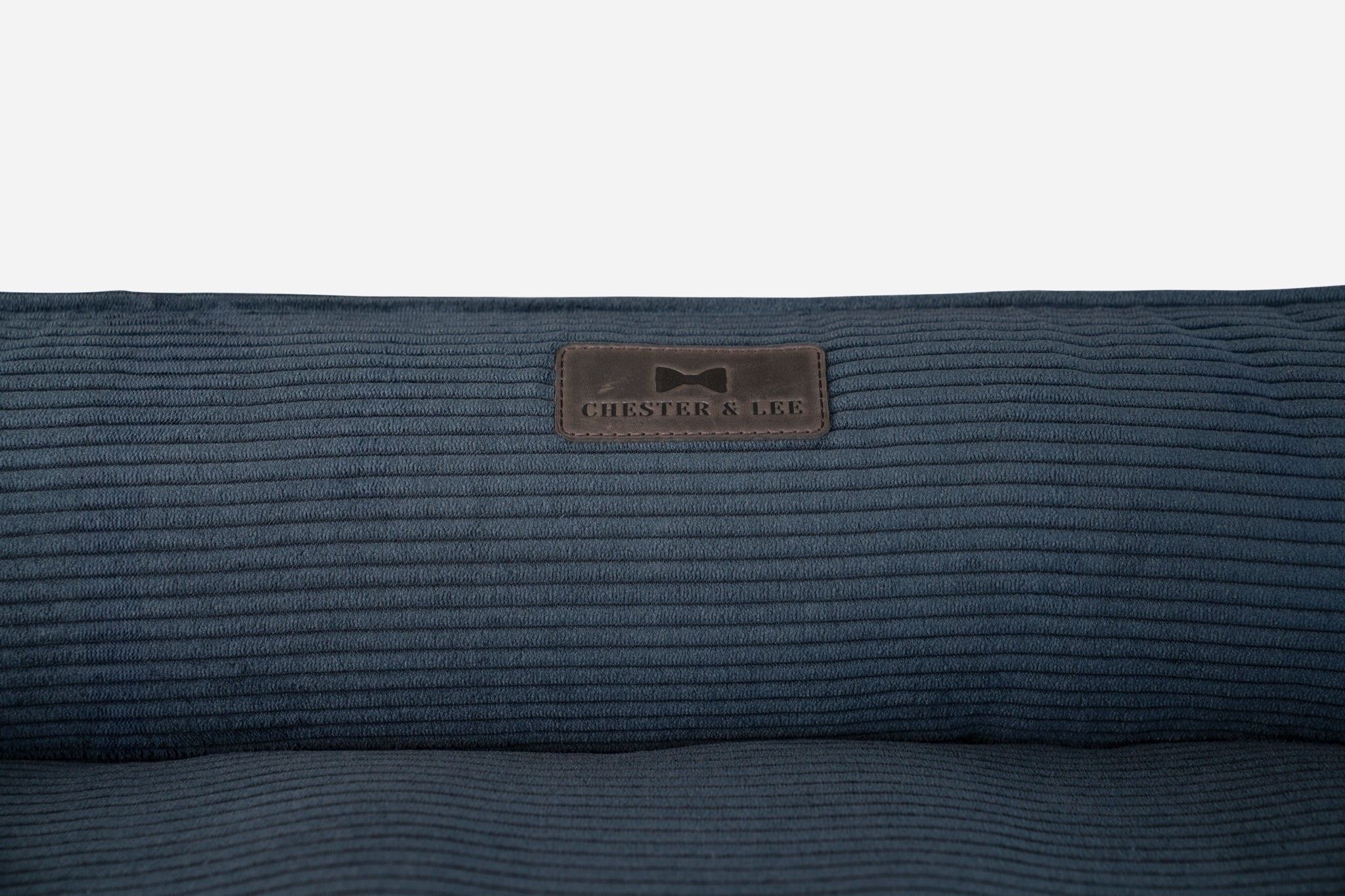 Chester & Lee | Fancy Corduroy Sleeper Dog Bed Graphite by Chester & Lee