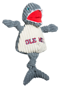 NCAA Ole Miss (U. of Mississippi), Tony Land Shark Knottie® Plush Dog Toy by HuggleHounds