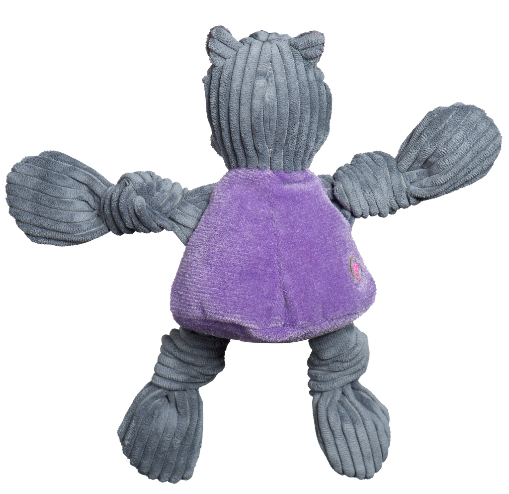 NCAA Kansas State University, Willie the Wildcat Knottie® Plush Dog Toy by HuggleHounds
