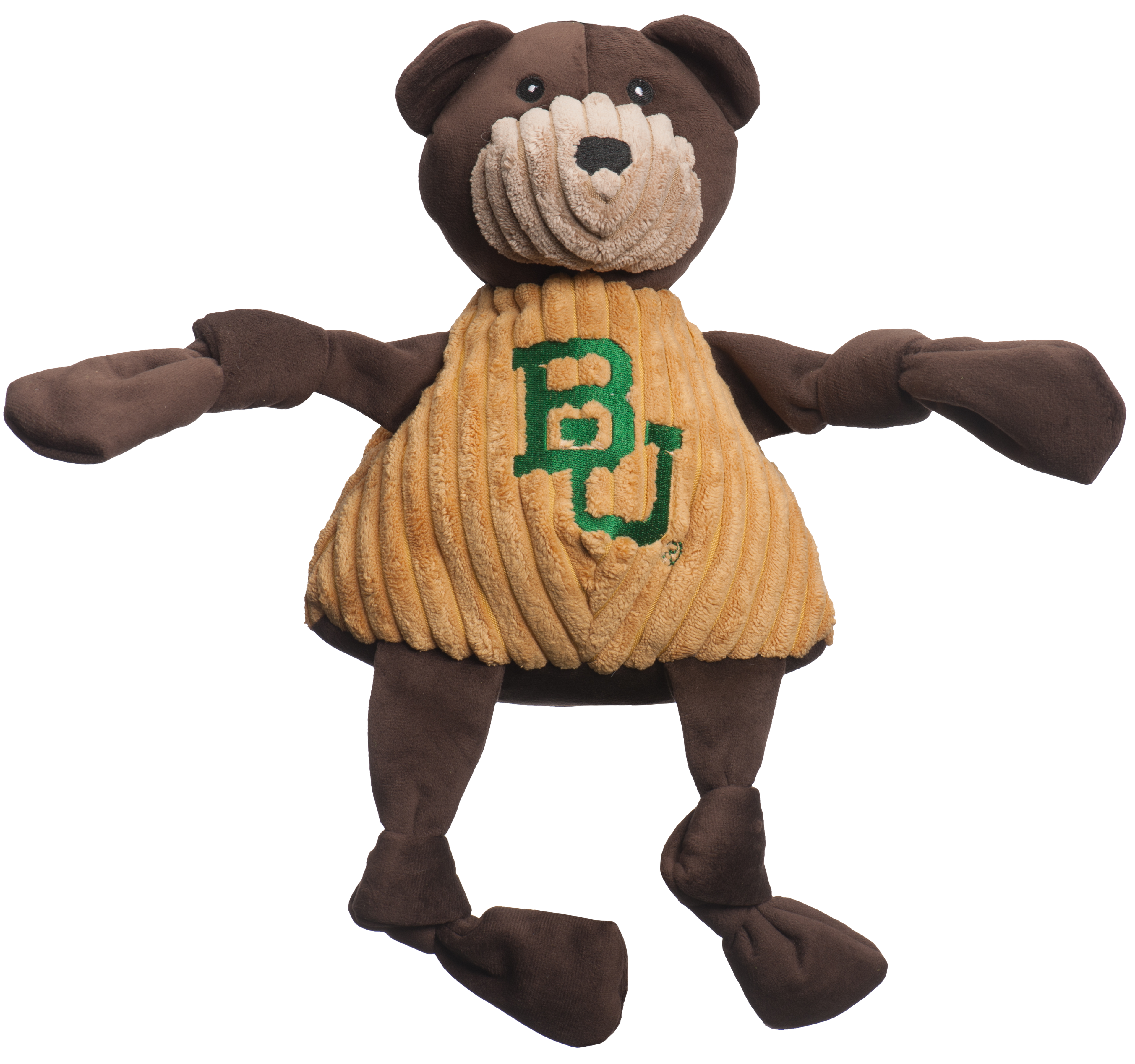 NCAA Baylor University, Bruiser the Bear Knottie® Plush Dog Toy by HuggleHounds