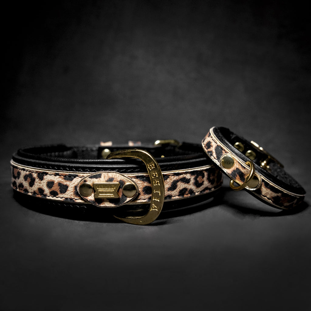 The Leopard Puppy Collar by Bestia Dog Gear