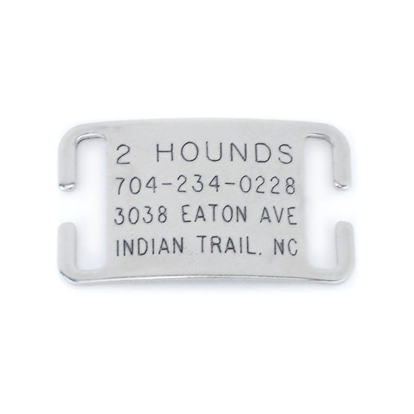 1″ Velvet Jingle Free Tag Dog Collar by 2 Hounds Design