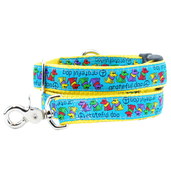 1″ Grateful Dog Teddy The Dog Essential Dog Collar by 2 Hounds Design