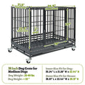 37" Stackable Heavy Duty Dog Kennel 371D04 by Homey Pet Official