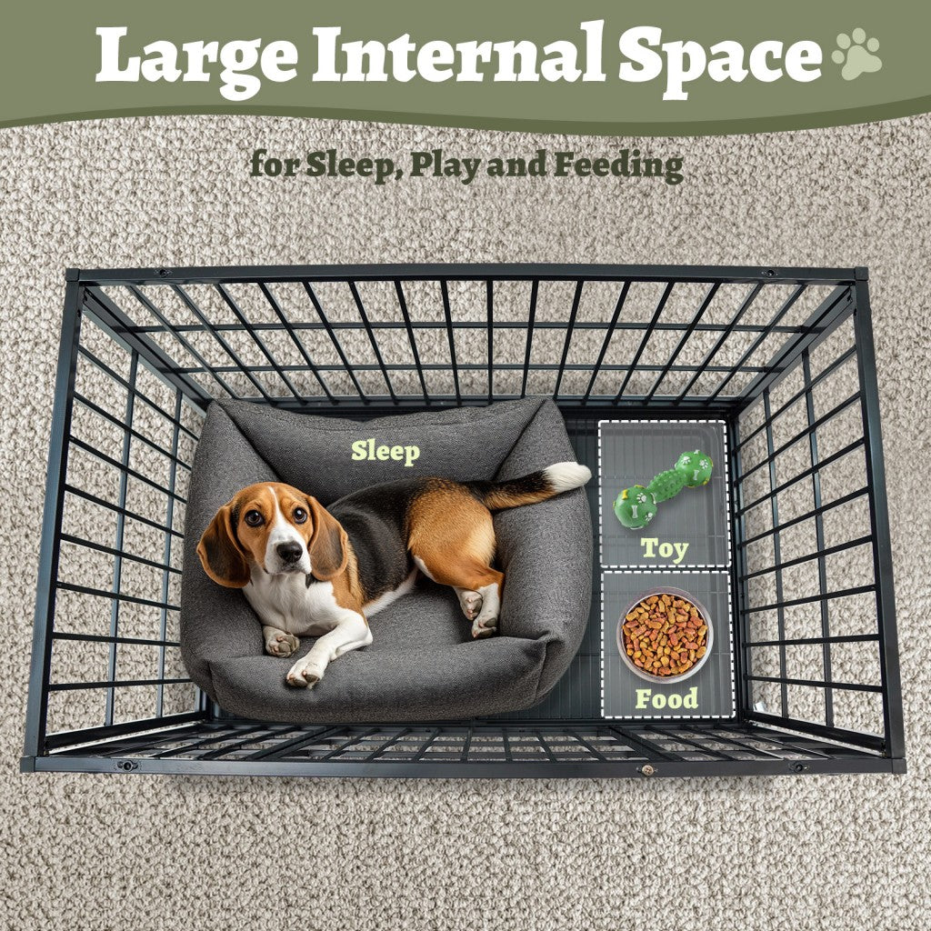 37" Stackable Heavy Duty Dog Kennel 371D04 by Homey Pet Official