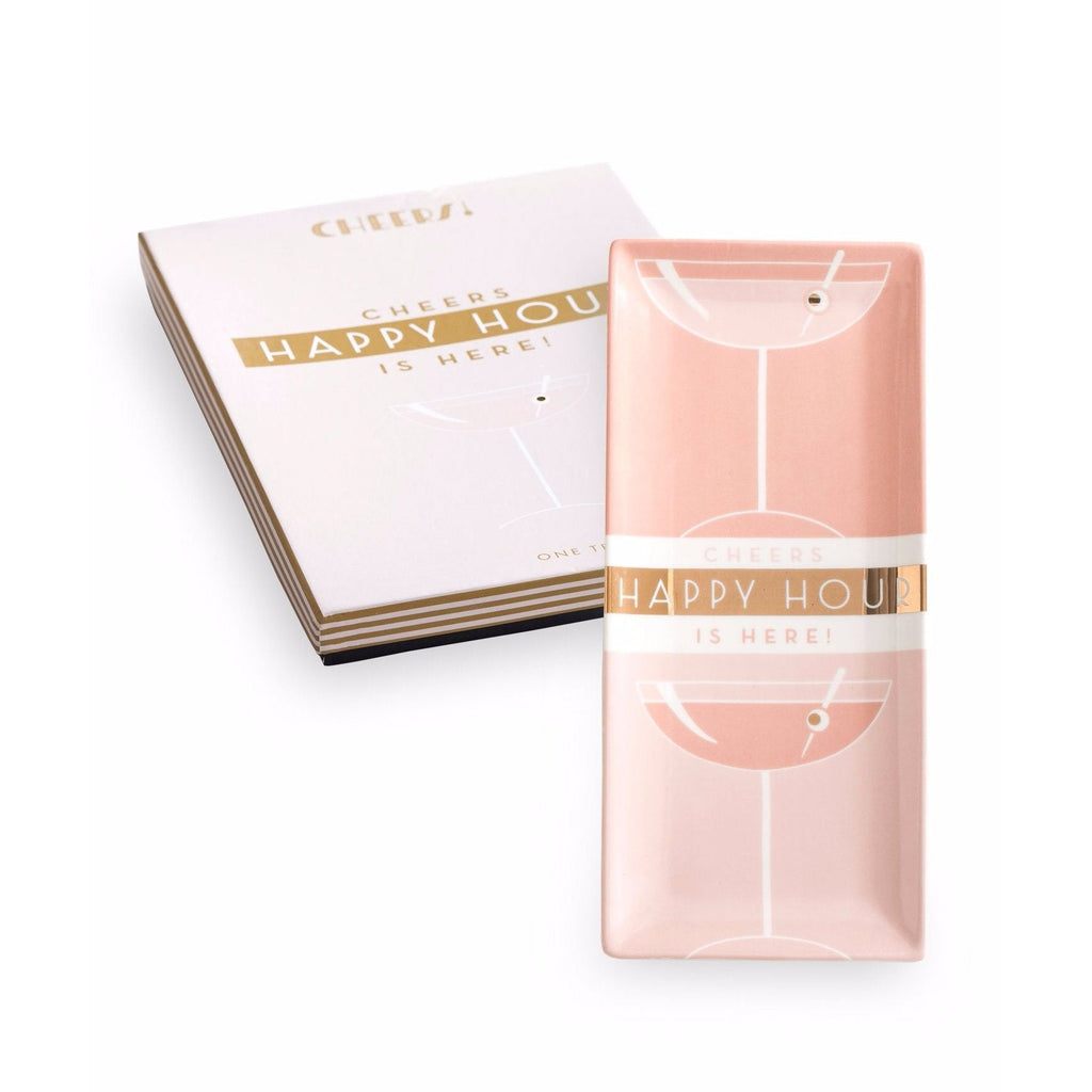 Deco Style Happy Hour is Here Vertical Tray in Gift Box by The Bullish Store