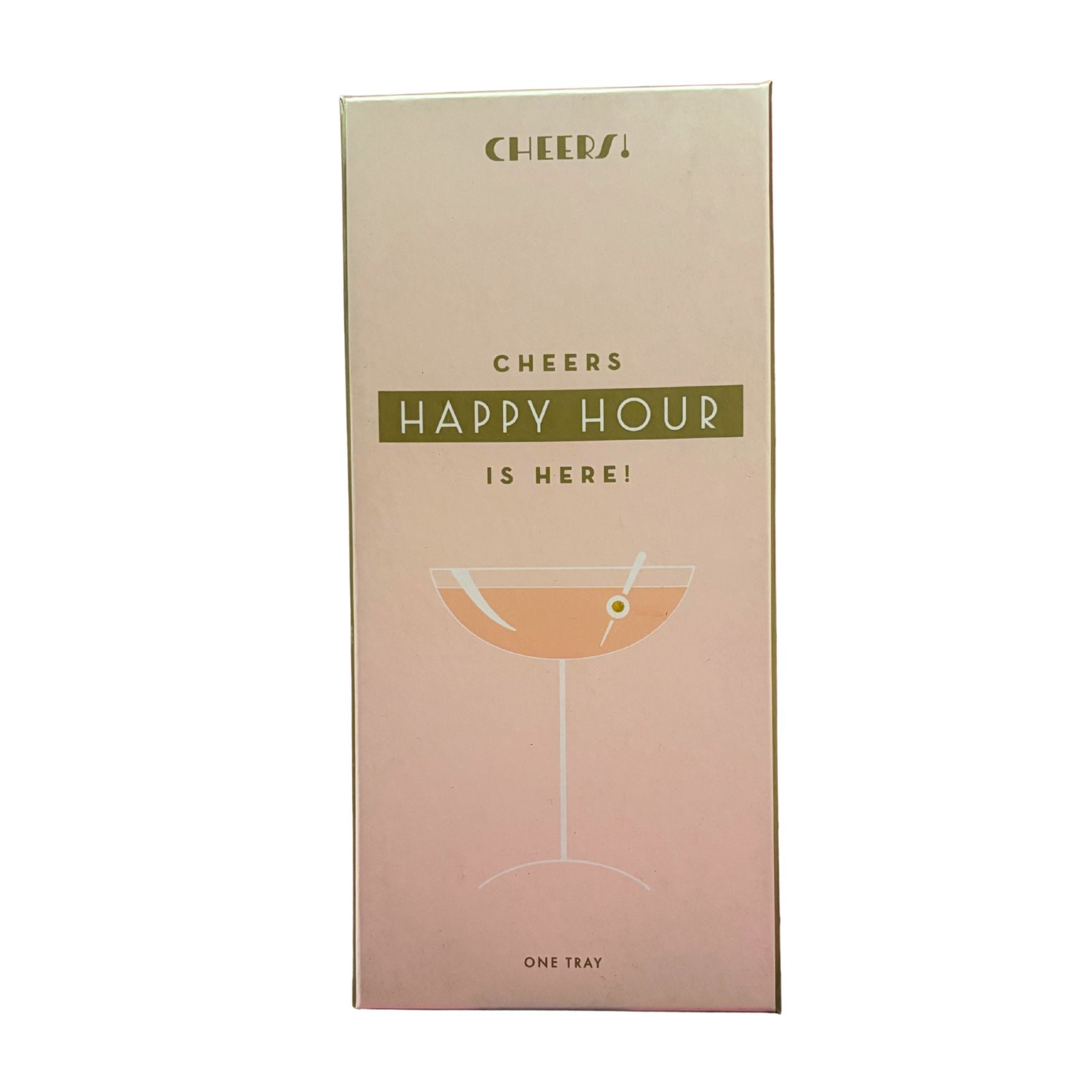 Deco Style Happy Hour is Here Vertical Tray in Gift Box by The Bullish Store
