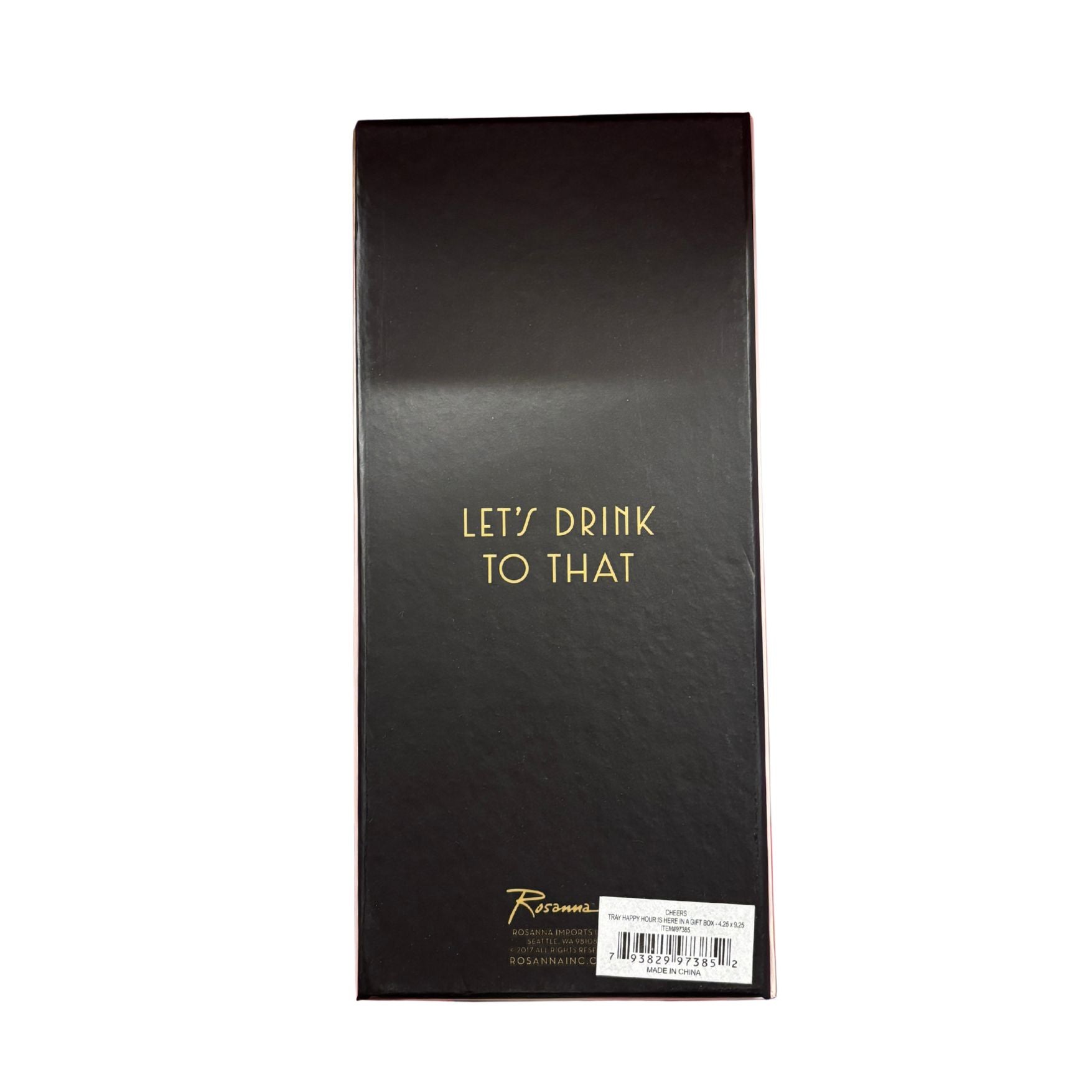 Deco Style Happy Hour is Here Vertical Tray in Gift Box by The Bullish Store