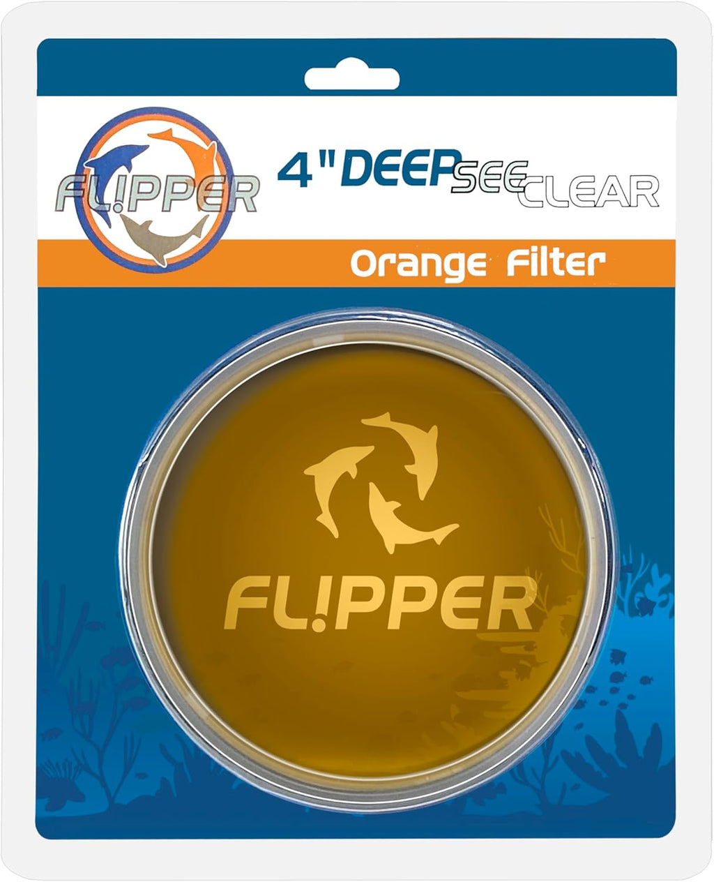 DeepSee Viewer Clear 4" - Orange Filter by Flipper Aquarium Products