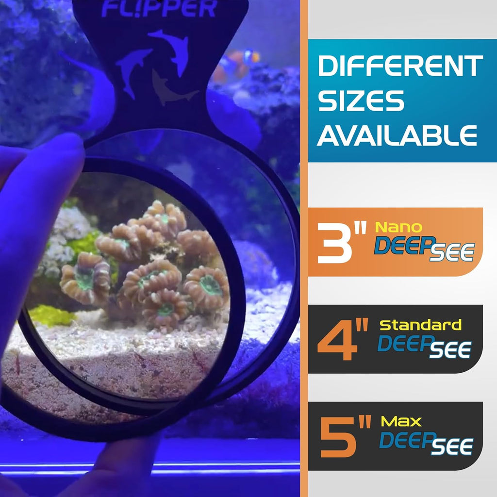 DeepSee Viewer Black Nano 3" - Orange Filter by Flipper Aquarium Products