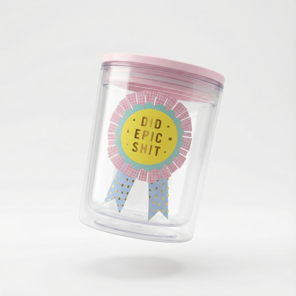 Did Epic Shit Double-Wall Short Tumbler | Acrylic Travel Tumbler with Lid | 4.5" by The Bullish Store