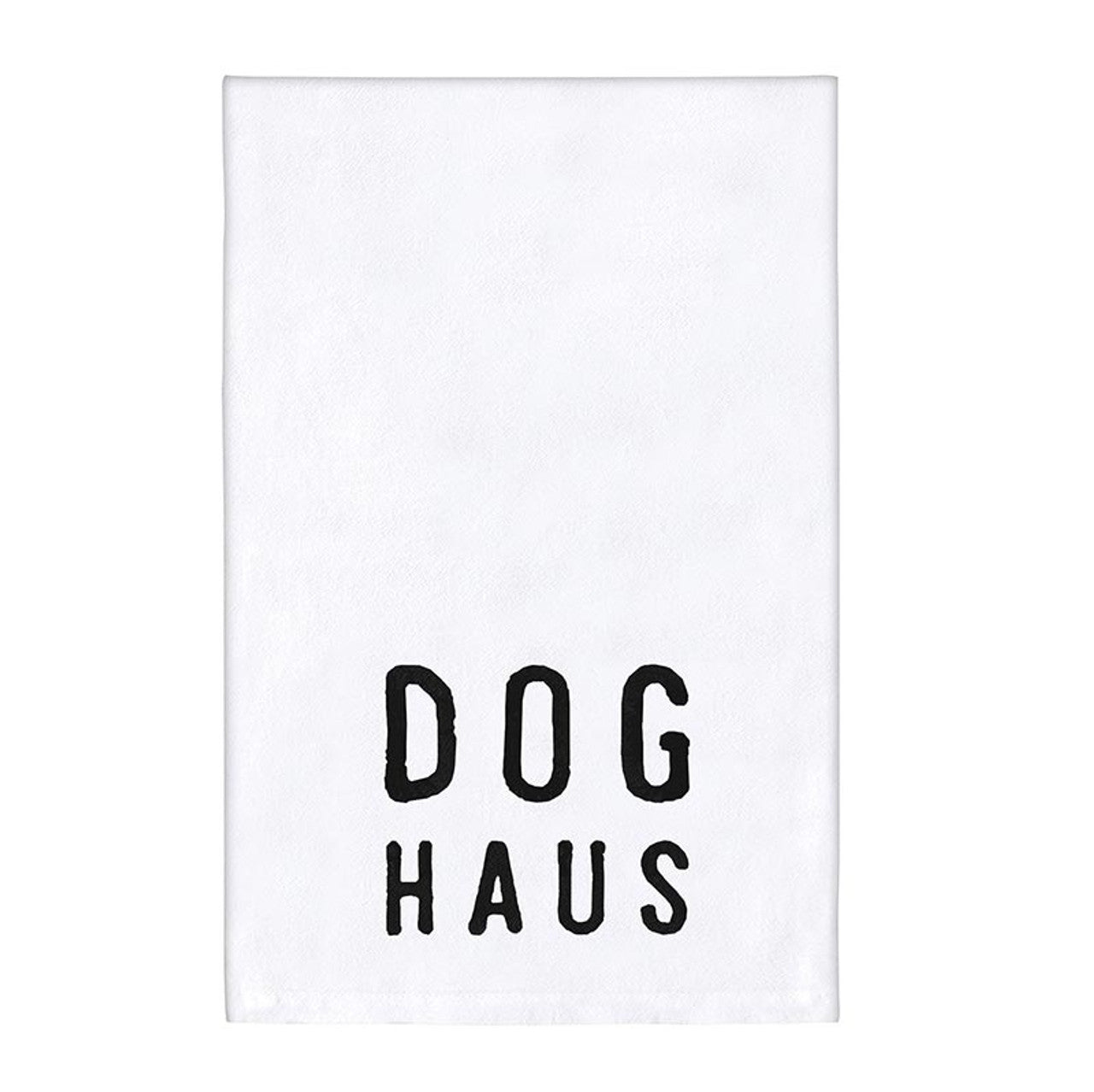 Dog Haus Thirsty Boy Dish Towel | Cotton Flour Sack Kitchen Towel | 30" x 30" by The Bullish Store