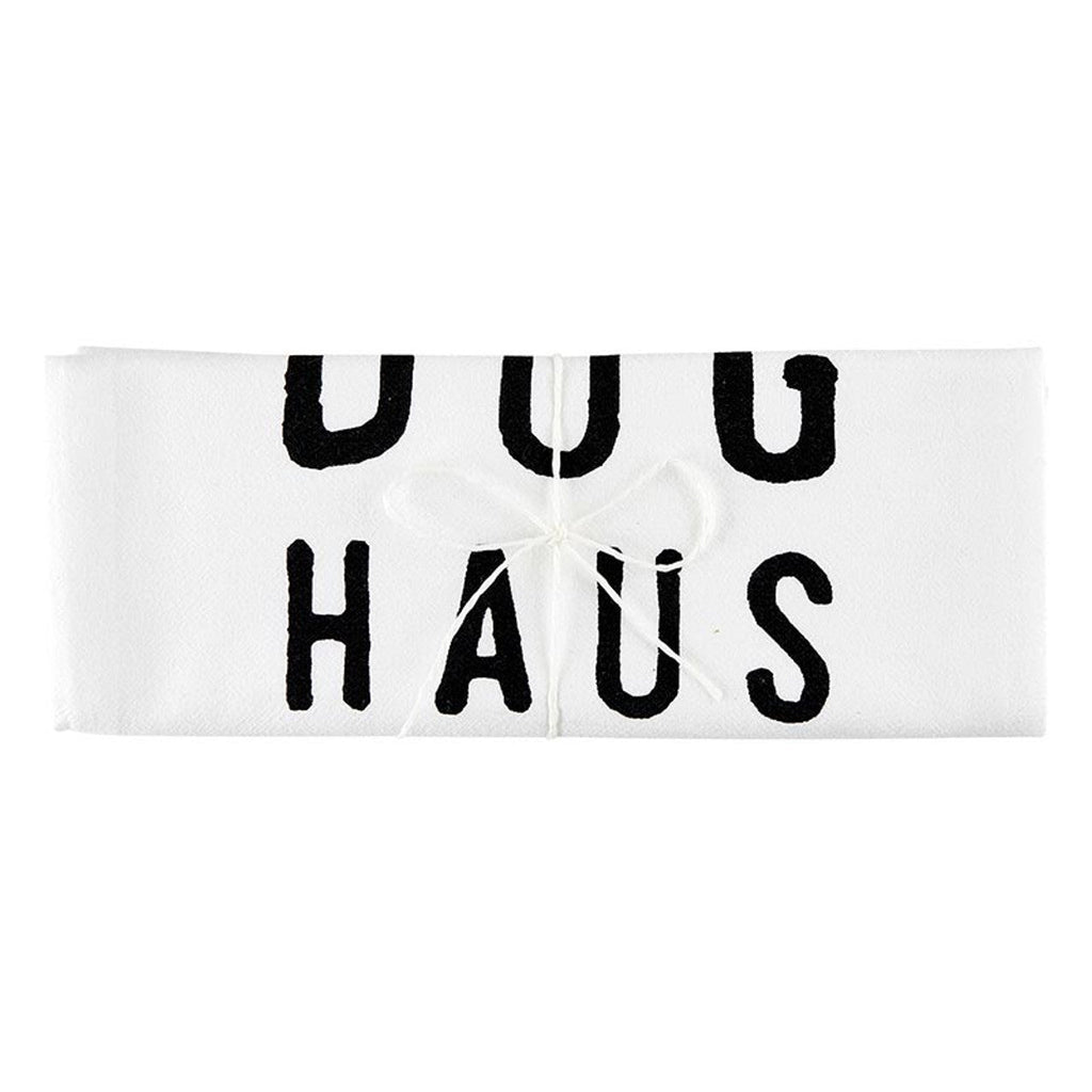 Dog Haus Thirsty Boy Dish Towel | Cotton Flour Sack Kitchen Towel | 30" x 30" by The Bullish Store