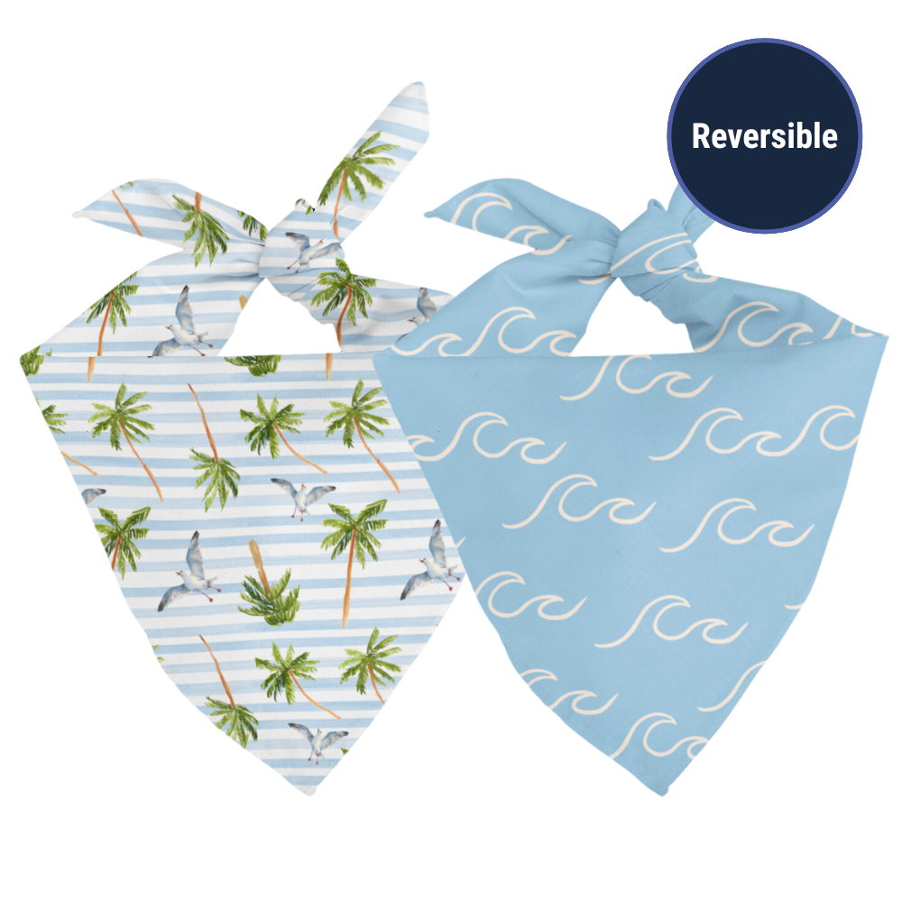 Shores Dog Reversible Bandana by Dog Bandana Co.
