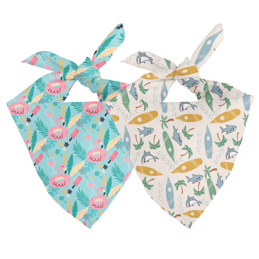 Summer Beach Reversible Dog Bandana by Dog Bandana Co.