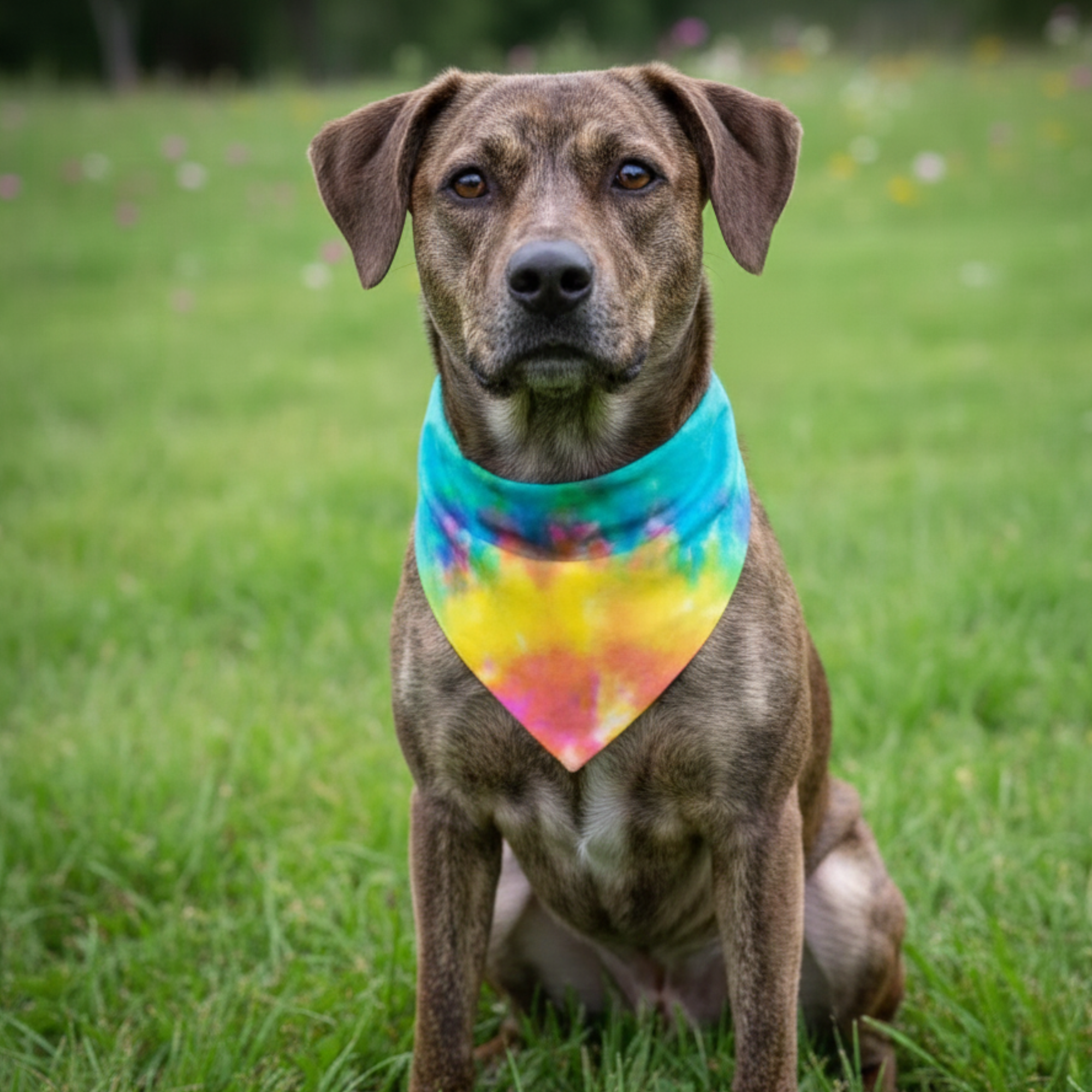 Custom Tie Dye Dog Bandana by Happy Tails Outfitters