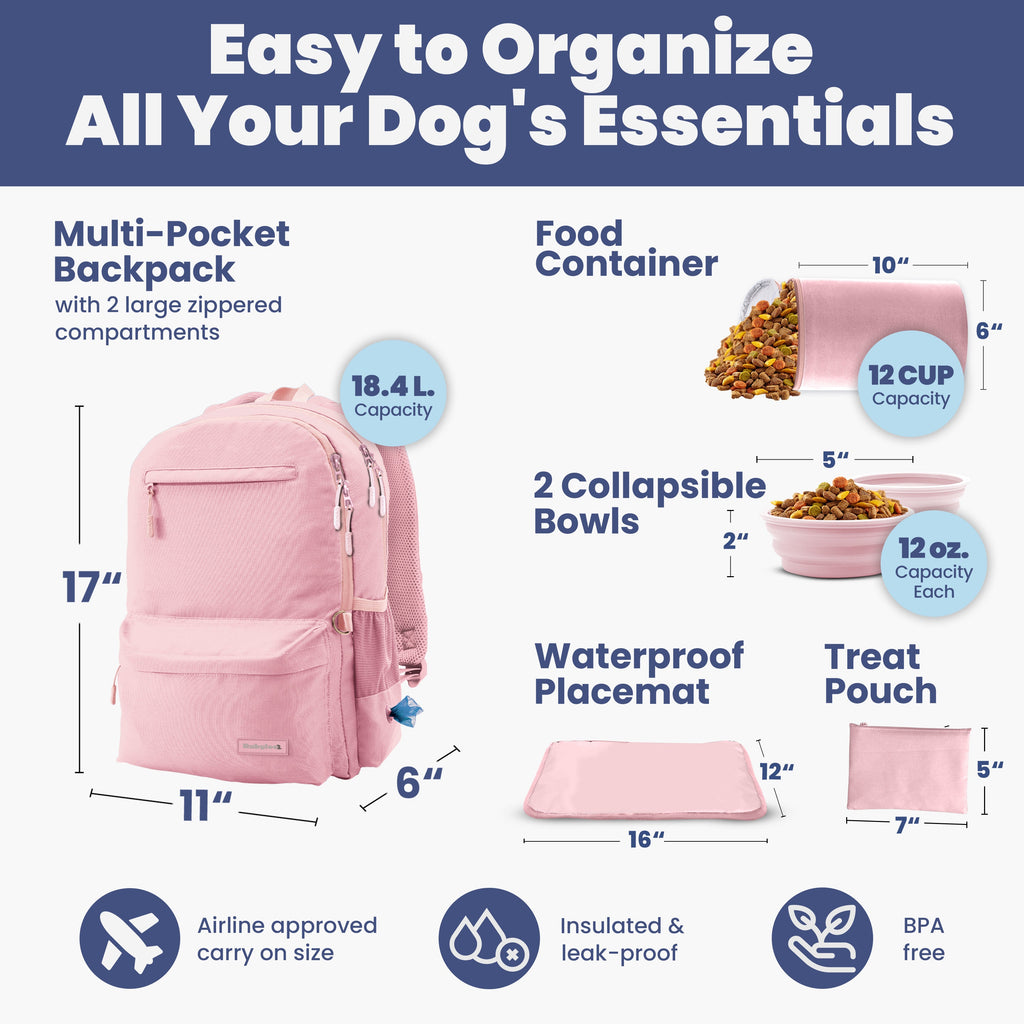 The Original Doggy Bag™ Backpack for Dog Supplies by Rubyloo