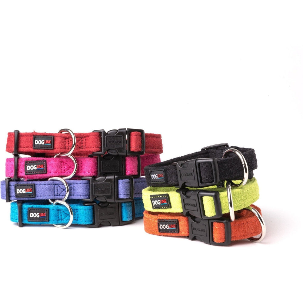 Comfort Microfiber Flat Dog Collar by Dogline