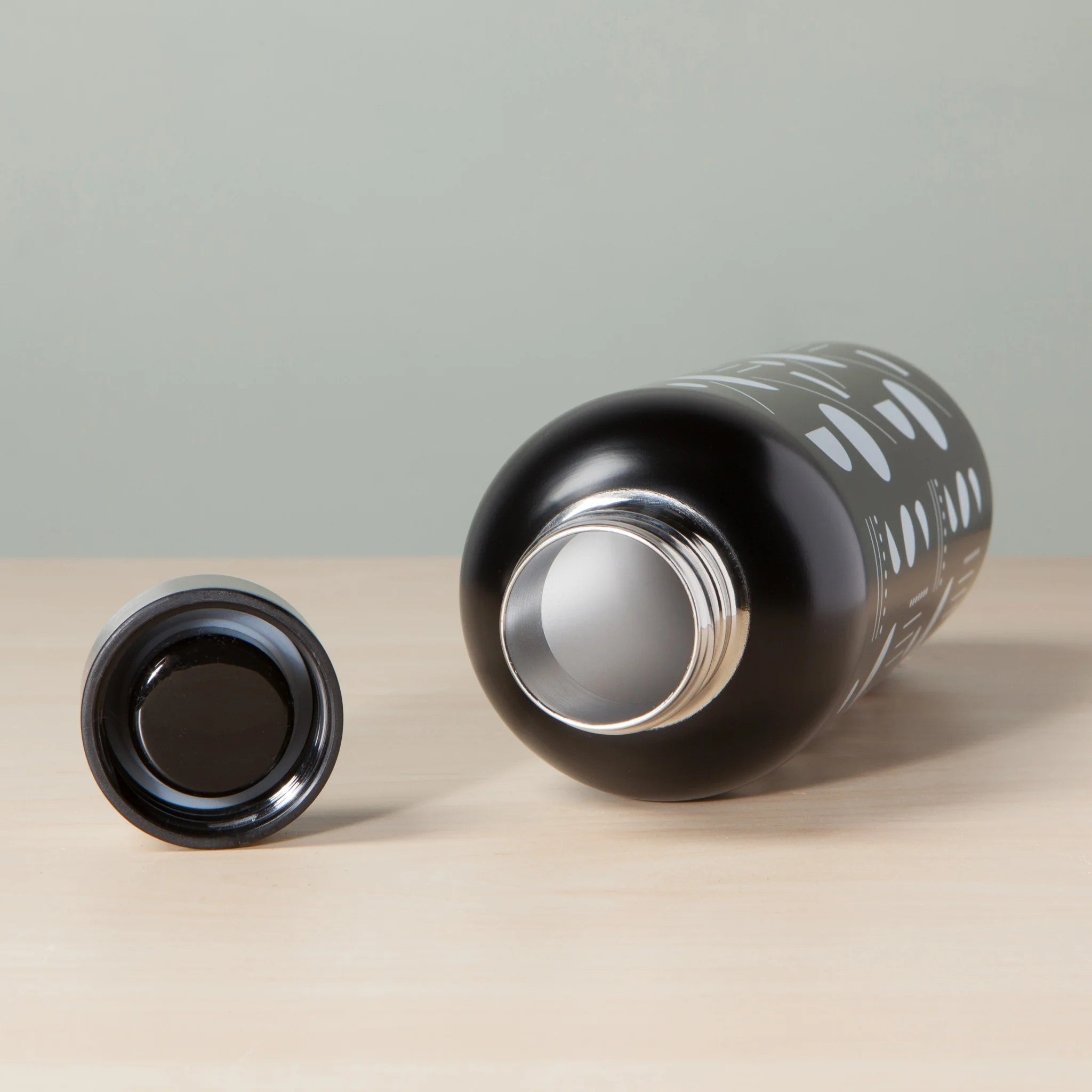 Domino Stainless Steel Water Bottle | Double Walled Reusable Drinkware | 17oz | Gift for Her by The Bullish Store