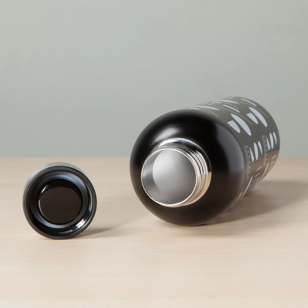 Domino Stainless Steel Water Bottle | Double Walled Reusable Drinkware | 17oz | Gift for Her by The Bullish Store
