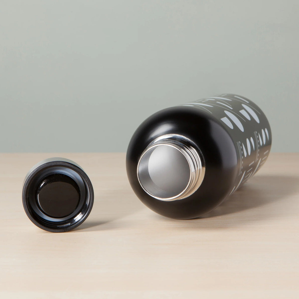 Domino Stainless Steel Water Bottle | Double Walled Reusable Drinkware | 17oz | Gift for Her by The Bullish Store