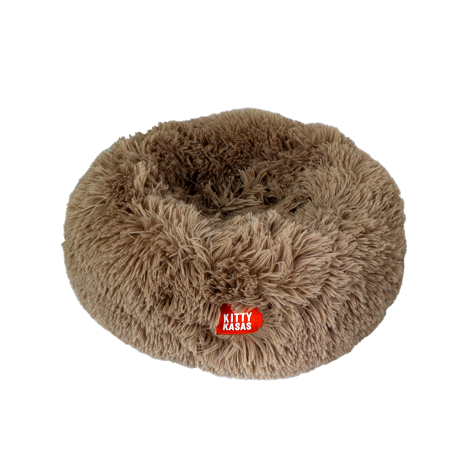 Kitty Kasa Plush Donut Cat Bed