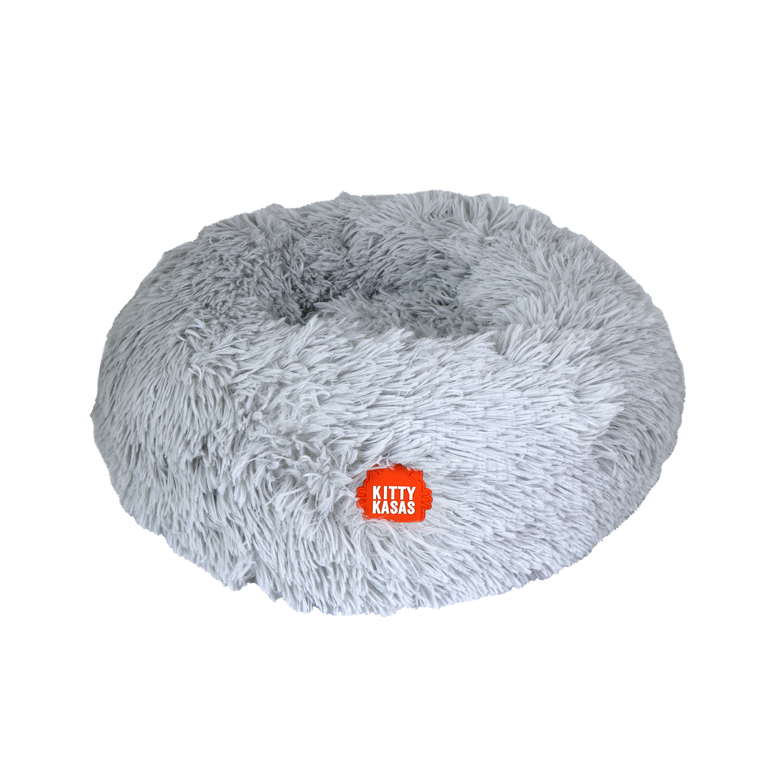 Kitty Kasa Plush Donut Cat Bed