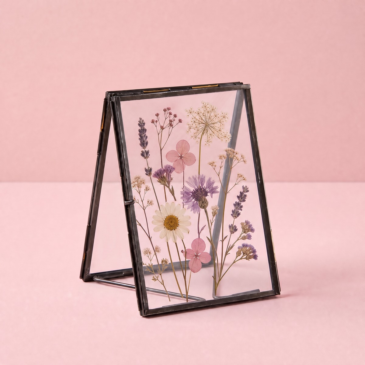 Double Picture Metal Frame | Multipurpose Rustic Photo Holder | 5" x 7" by The Bullish Store