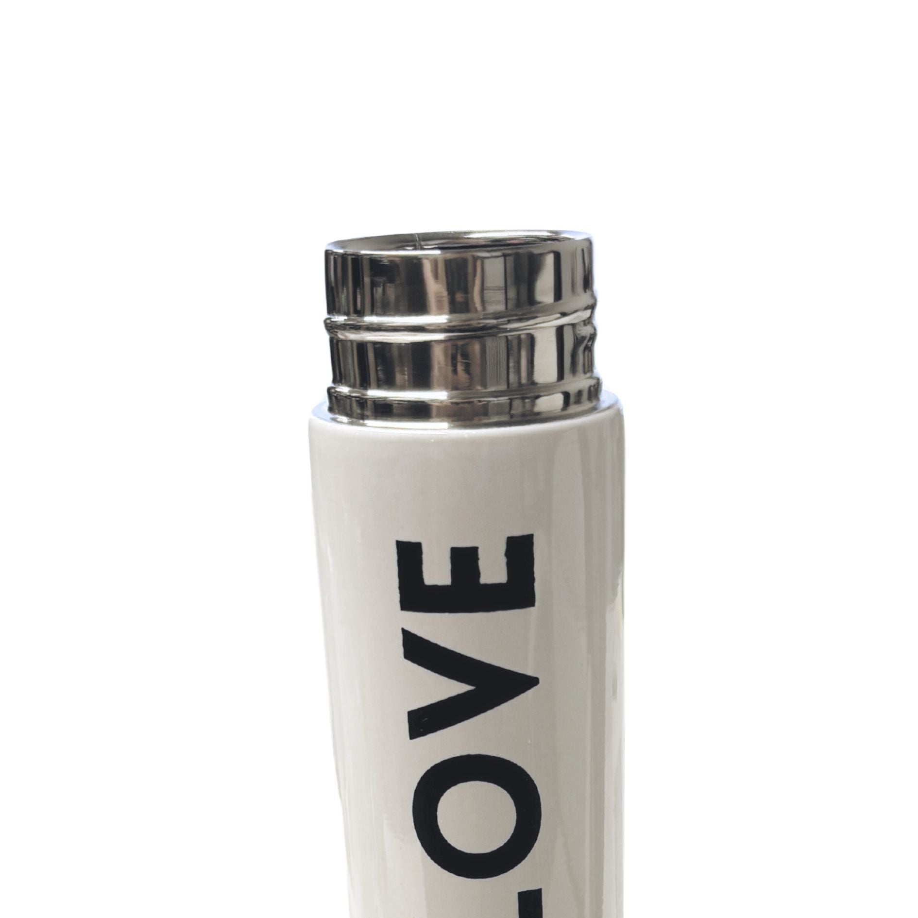 Drunk In Love Flask Bottle in White | Stainless Steel Double Wall Insulated Tumbler | 8oz by The Bullish Store