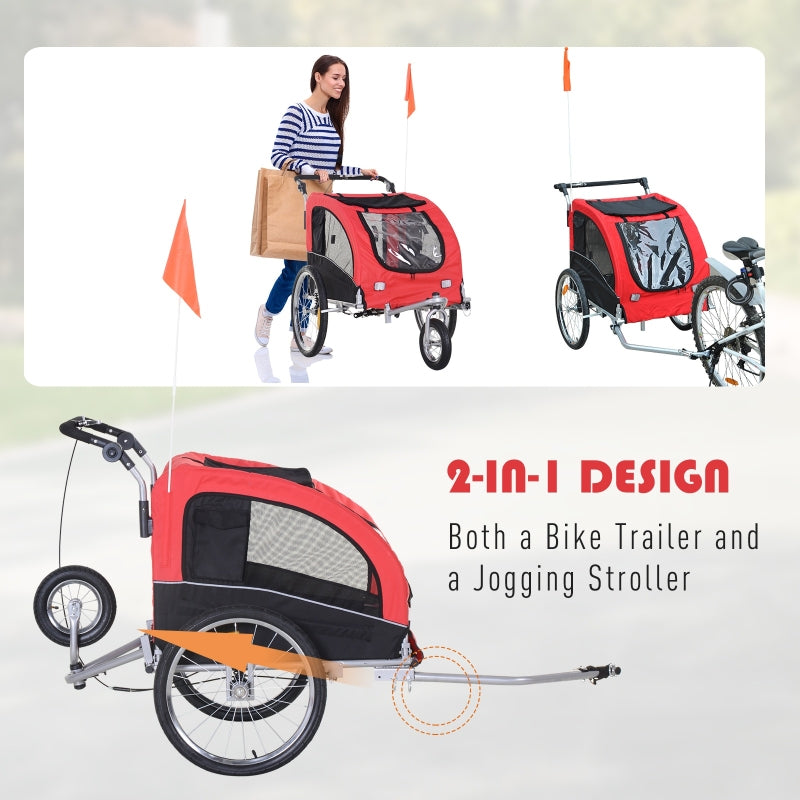 Pet Dog Bicycle Trailer Jogger with Suspension by Furr Baby Gifts